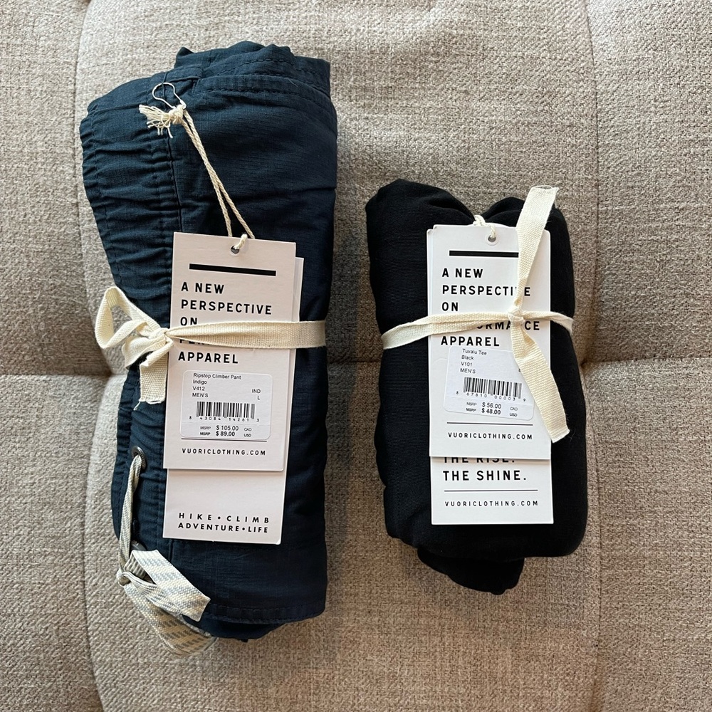 Men’s Vuori Tuvalu Tee & Ribstop Climber Pant